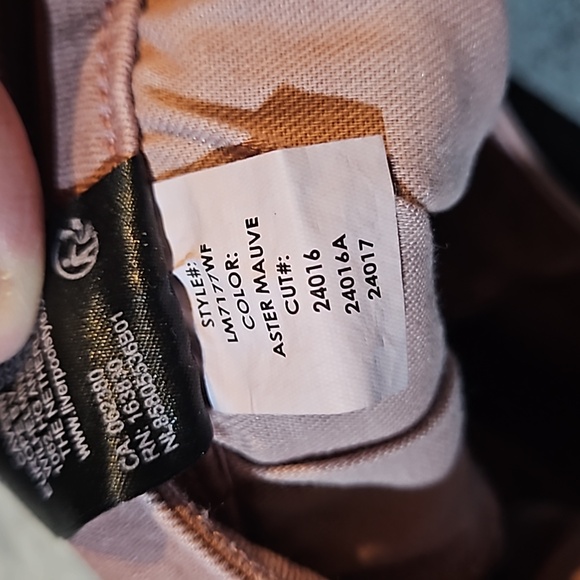 Liverpool Kennedy Crop Strap With Raw Hem Size 4/27 in Aster Mauve - Picture 7 of 8